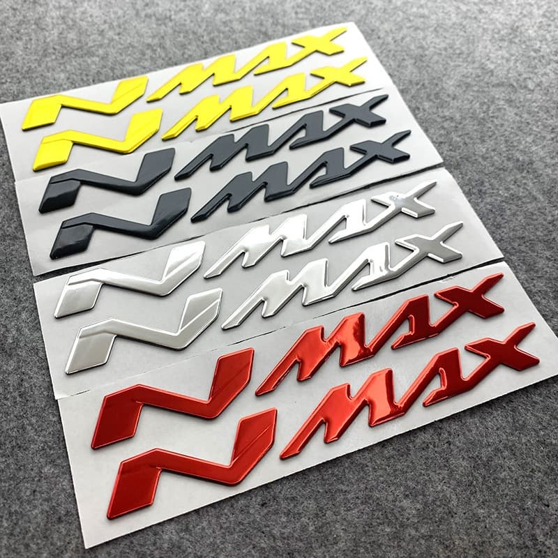 1 Par 3D YAMAHA NMAX Adesivos Decorativos Emblema 125 155 Motocicleta