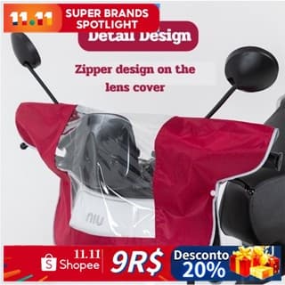 Capa De Chuva Para Scooter Elétrica , Proteção Contra Frontal À Prova D'água Motocicleta E De Todos Os Climas , De Poeir