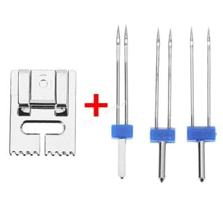 4pçs/set 3pçs Agulhas Duplas Para Máquina De Costura De Agulha Gêmeos Tamanho Lote 2.0/90 , 3.0 4.0