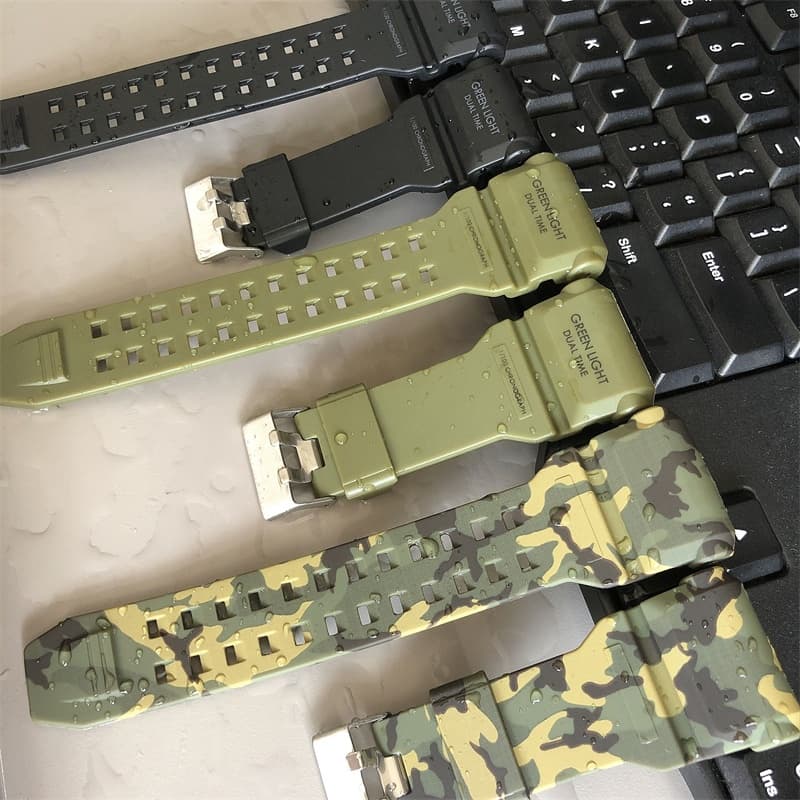 Bracelete De Relógio De Moda Para Skmei 1968 1637 1520 Soft PU Sport's Band Compatível Com Relógios Largura 7,5mm 33,5mm 3 Cor