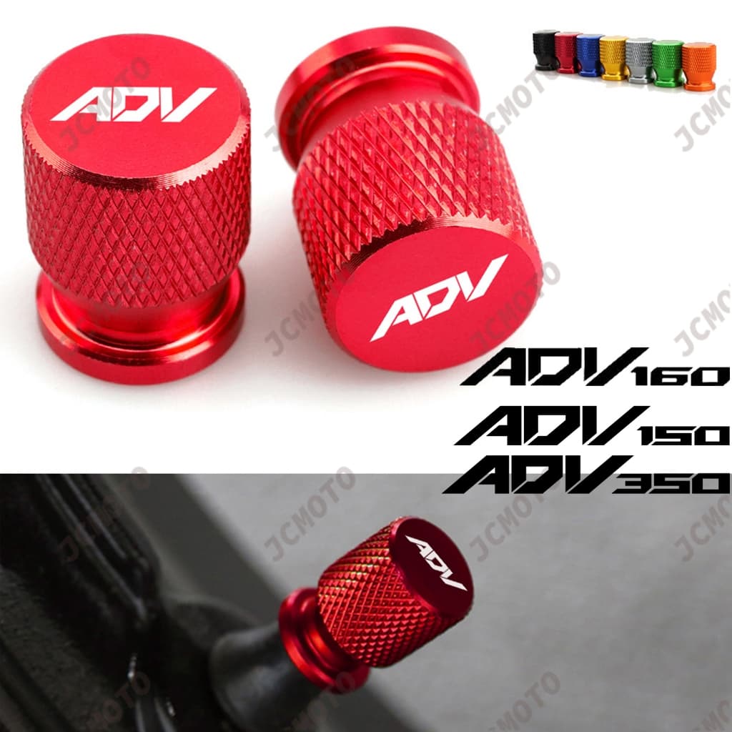 Logotipo " Adv " Para Honda Adv150 Adv160 Adv350 150 160 350 Tampas De Válvulas De Pneus De Roda Haste De Porta Aérea Acessórios Motocicletas 2023 Novo