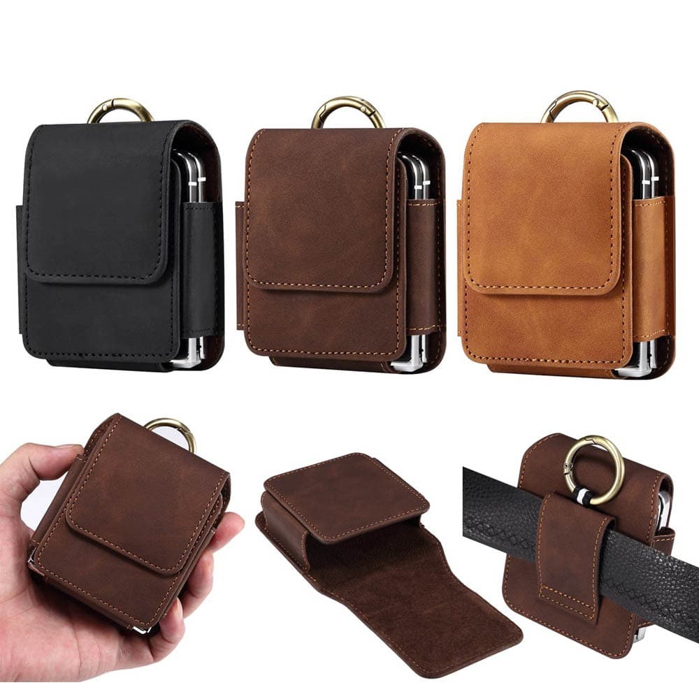 Bolsa De Telefone Para Samsung Galaxy Z Flip 7 5 6 4 3 2 Flip2 Flip3 Flip4 Flip5 Flip6 Cinto Com Gancho