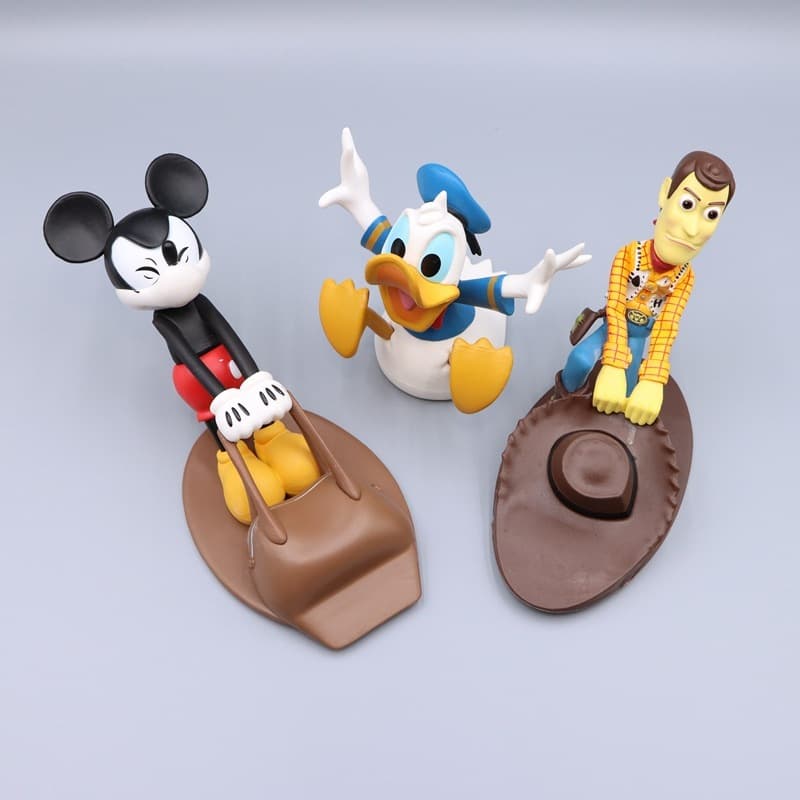 1Pcs Kawaii Woody Pato Donald Mickey Tampas Criativas Reutilizáveis À Prova De Vento Home Office Anti-Colisão Bloqueadores De Portas Decor Toy