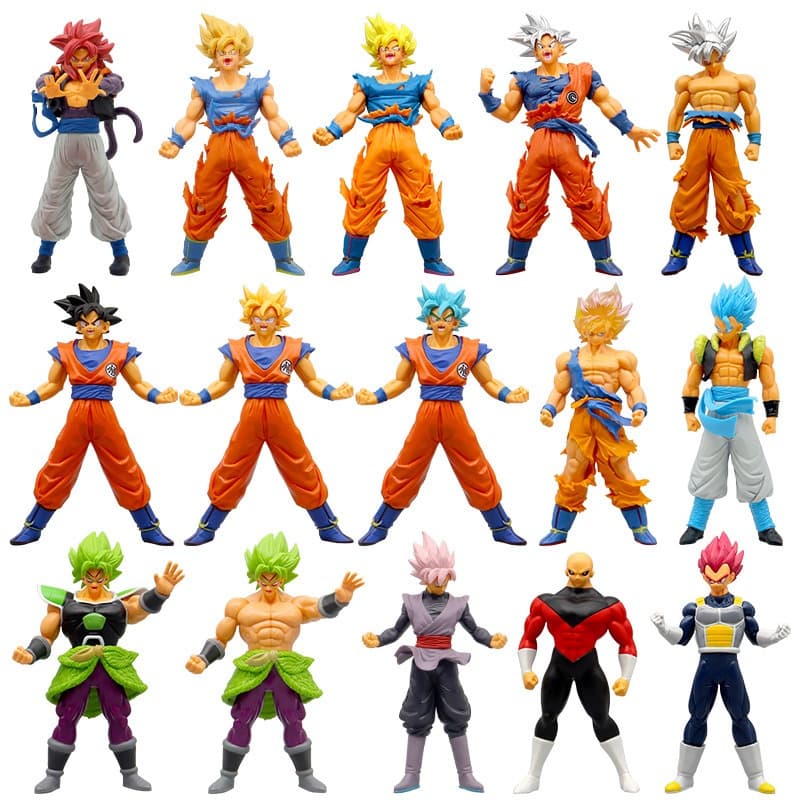 30 Estilo 15-19cm Bola De Dragão Anime Z Figura Filho Goku Kakarotto Vegeta Broli Jiren Gogeta Zamasu Super Saiyan Figuras De Ação Em PVC Modelo Doll Toys