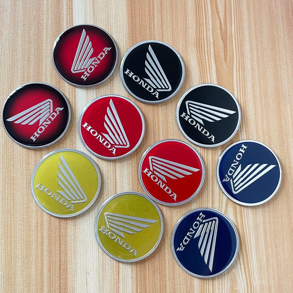Adesivo De Resina Circular , Padrão De Logotipo 3D , Tamanho 60 mm . Para A Fixação Da Decoração Do Tanque De Combustível Motocicleta Honda CBR600RR CBR1000RR 1 Par