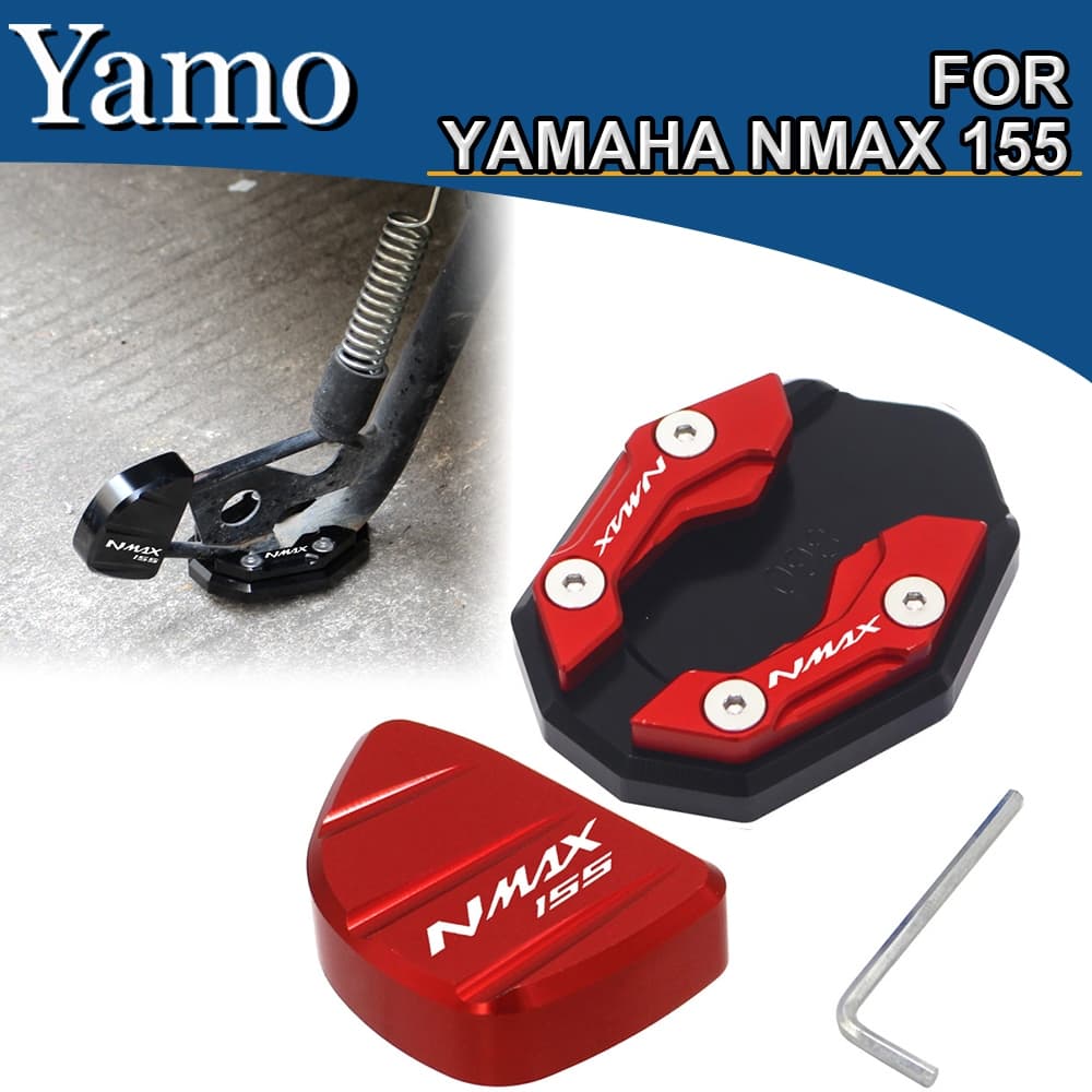Acessórios Da Motocicleta Para YAMAHA NMAX155 N-MAX NMAX 155 2020-2024 Pé Suporte Lateral Extensão Almofada Kickstand Ki