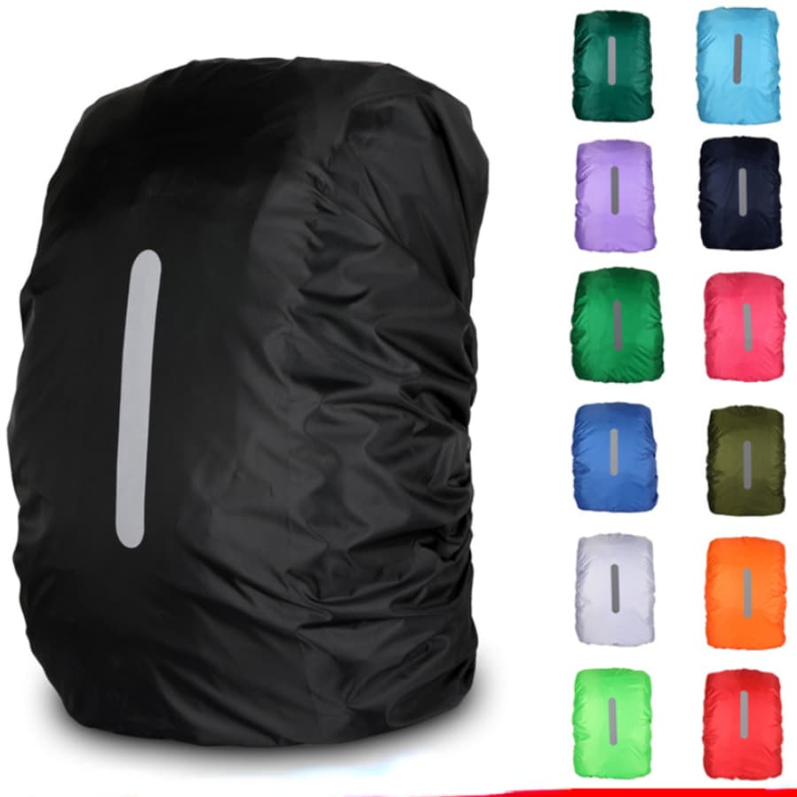 20-80L Mochila Refletiva À Prova D'água Capa De Chuva Para Ciclismo Noturno Esportivo Ao Ar Livre Leve Camping Caminhada