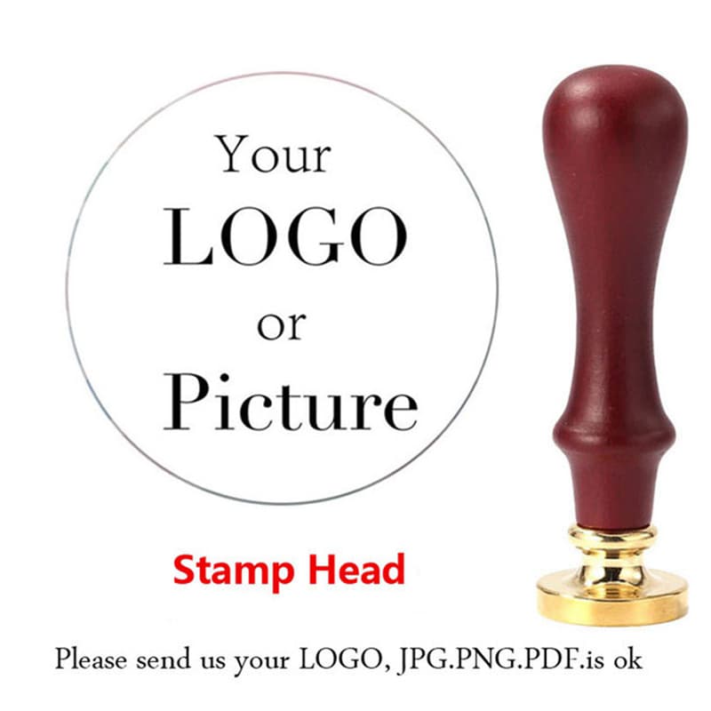 Logo Personalizar selagem cera carimbos própria personalidade Logo personalizado feito único sinete cabeças de cobre casamento aniversário negócio