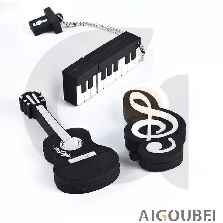 Instrumento Musical Criativo Silicone USB Flash Drive Personalizado Mini Thumb Memory Stick 2.0 1GB 2GB 4GB 8GB 16GB 32G
