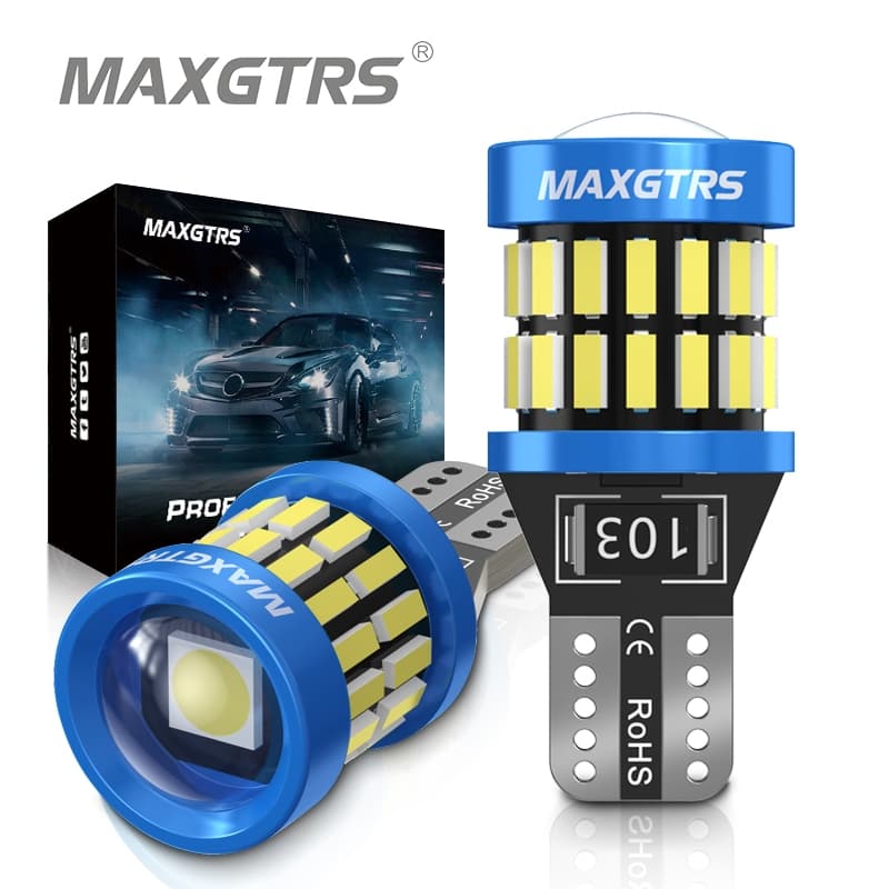 MAXGTRS 2x W5W T10 LED CANBUS No Error 5W5 12V 8W 950Lm Super Bright Car Interior Side Light 194 3030 SMD Auto Bulb