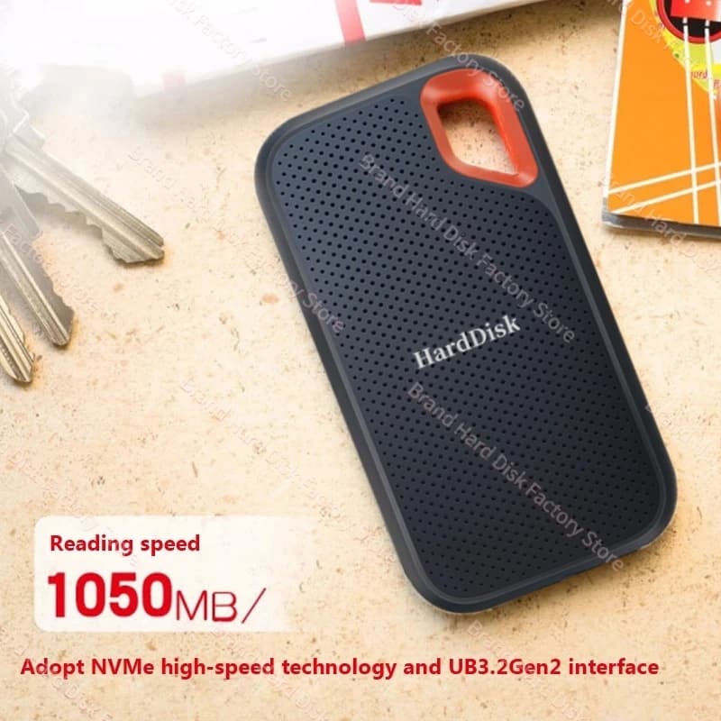 Unidade De Estado Sólido Portátil SSD Externa E61 4TB 128TB 1TB 2TB Tipo C A USB 3.2 Gen2 Disco Rígido Móvel Para PC PS5