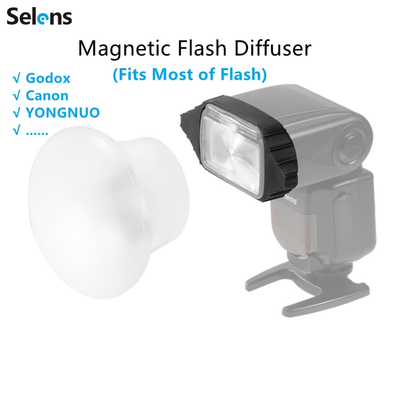 Selens Flash Modificador Magnético Esfera Difusor Para Alto-Falante