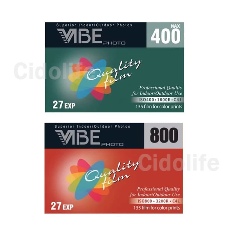 VIBE Max 800 400 Filme Colorido ISO 800 400 135 Negativo Para Câmera 501F