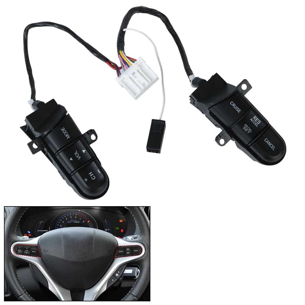 Para Honda Civic 2006-2011 Fit 2008-2013 City 2009-2014 Autopeças De Interruptor De Cruzeiro 36770-SNA-A12 Botões De Controle Do Volante