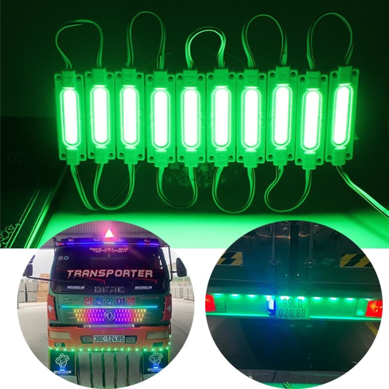 5/10/20 Unidades Módulos COB De Luz LED DC12V Ou DC24V Marcador Lateral Lâmpada De Advertência Super Brilhante (9 Cores 