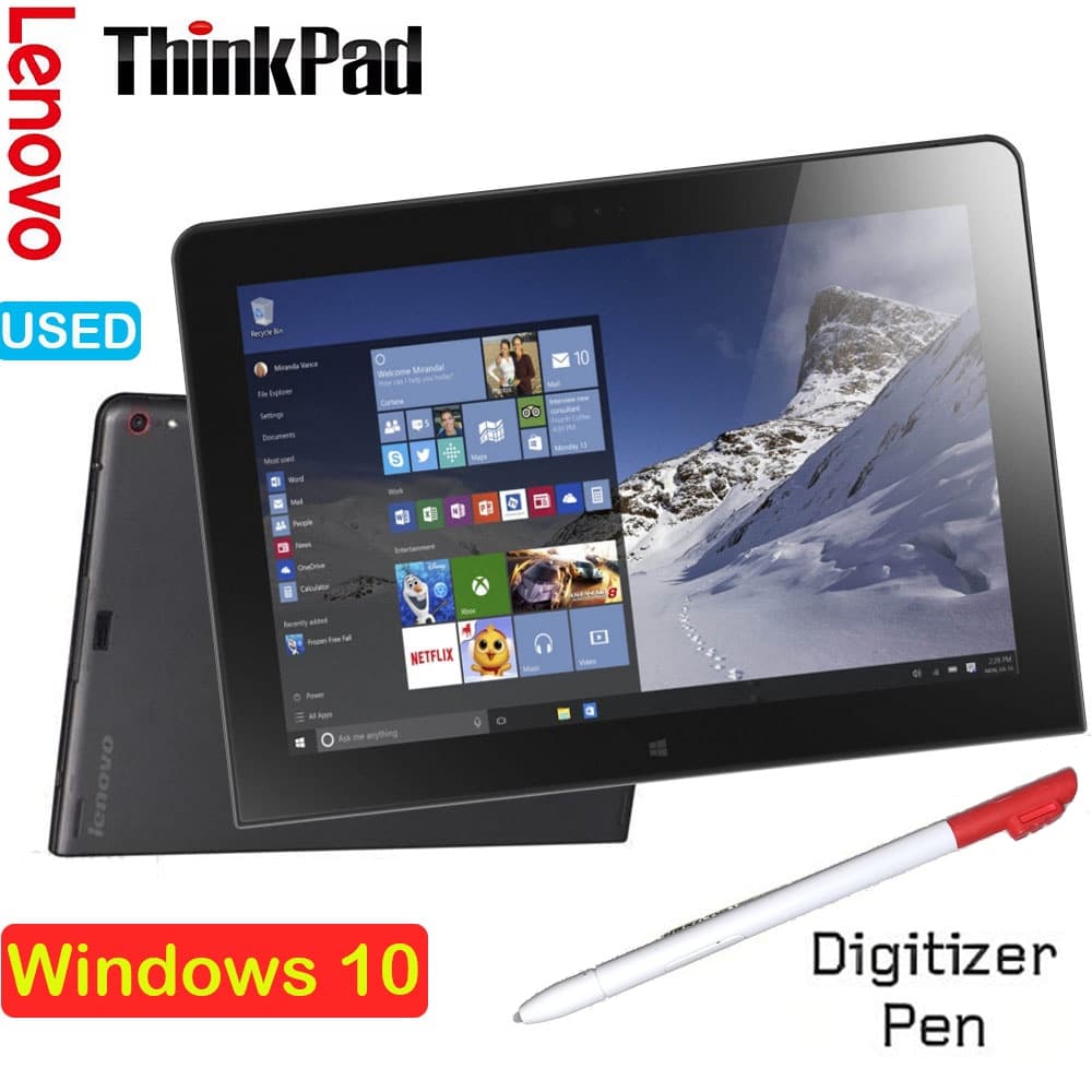 Lenovo ThinkPad 10 4GB Windows 10 Tablet PC 10.1 Polegadas Full HD + Touch SCREEN Intel 4 Core 1.6Ghz 64GB Bluetooth WIF