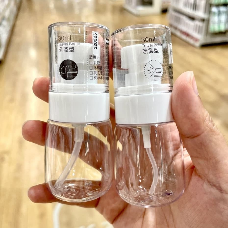 30/60/100mlFrasco de Spray Dispensador de Loção, Base e Sabonete Liquido Hidratante  Recarregavél Portátil para Viagens