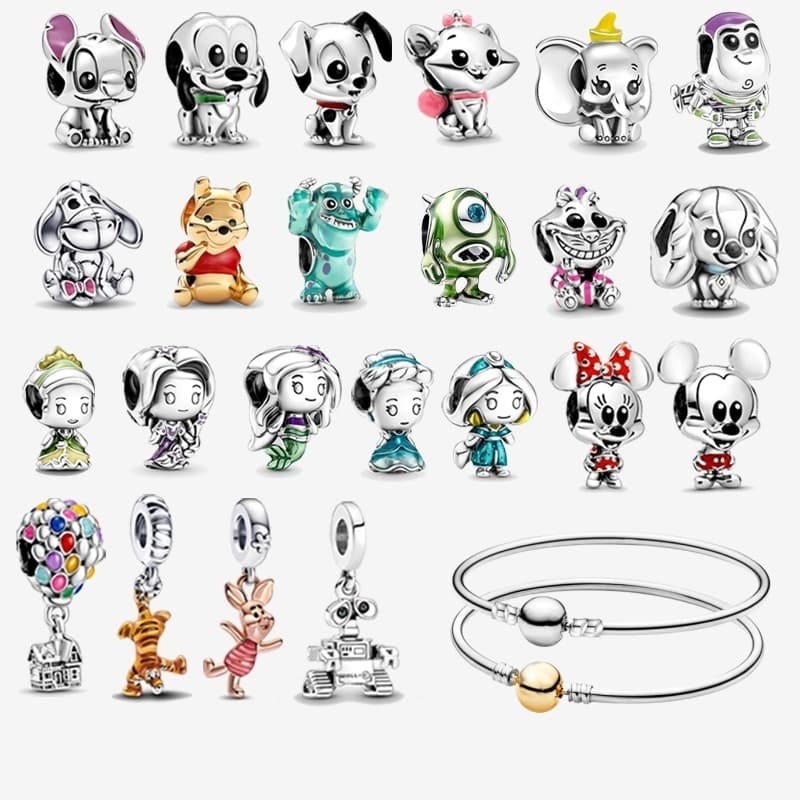 Série de prata 925 - adequada para joias com contas de pulseira Original