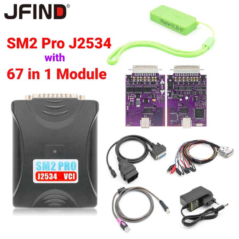 ⭐ SM2 PRO J2534 V2.21.22 Novo Programa VCI ECU Leitura Dongle 67 Em 1 V1.20 Ferramenta OBD PCM BENCH FLASH EEPROM