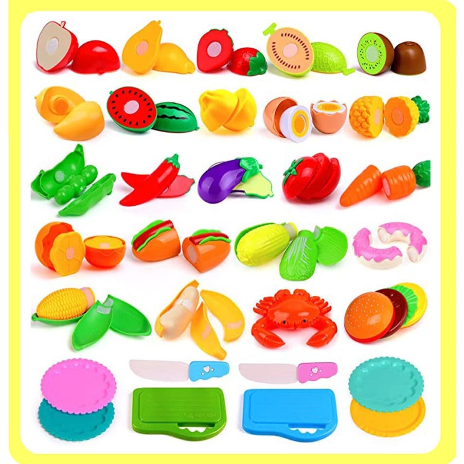 Brinquedos De Cozinha Para Meninas Crianças Corte De Frutas Finja Burger