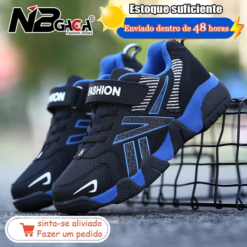 Tênis De Malha Respirável Para Crianças Esportivo De Moda De Corrida Meninos De Lazer Ao Ar Livre Sapatos Leves