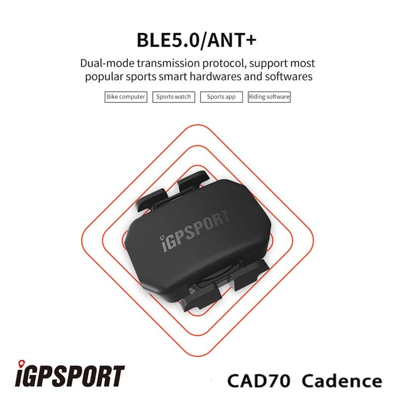 Sensor De Velocidade IGPSPORT SPD70 CAD70 Suporte De Modo Duplo Sem Fio Bluetooth Ant + Bike Cadência Ipx7 À Prova D'águ