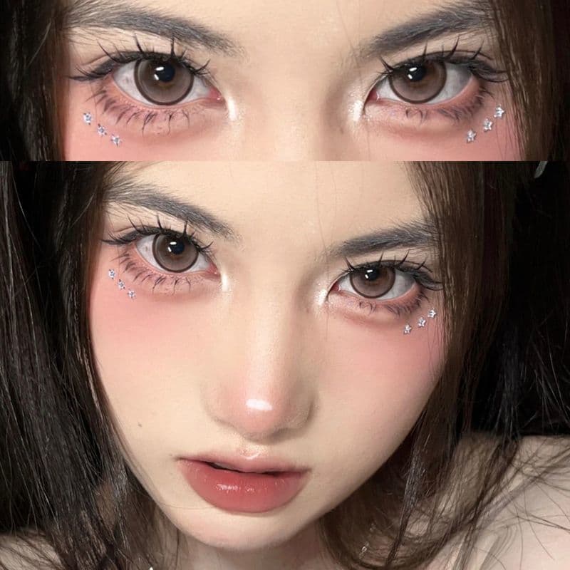 Mill Creek Lentes De Contato Colorida Preto Grande Diâmetro 14,5mm Diário Estudante Natural Cor Preta Contatos lente de contato