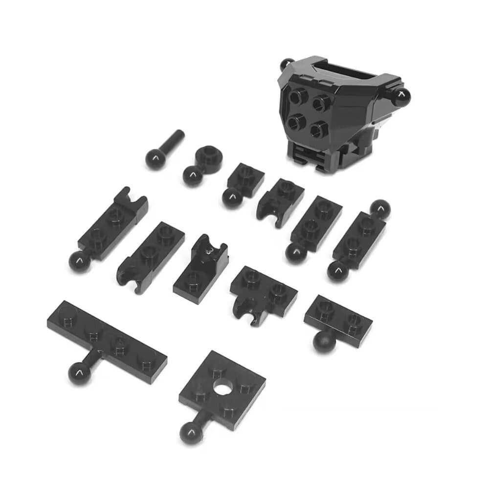 MOC blocos de construção de partículas pequenas 22484 63082 3184 2508 15460 15456 peças conjuntas série robô braço conec