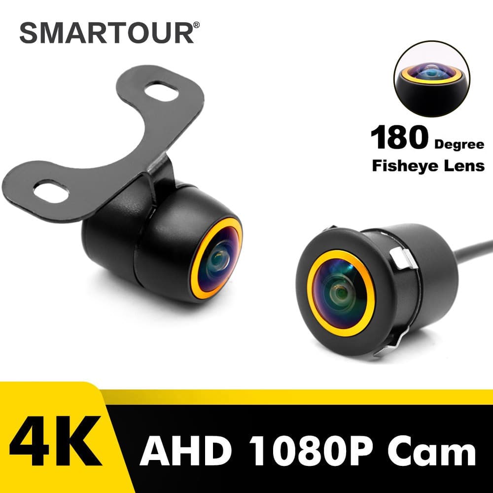 Smartour 1080P Câmera AHD Para Carro Com Visão Traseira Veículo Noturna HD Golden 180 Graus Universal