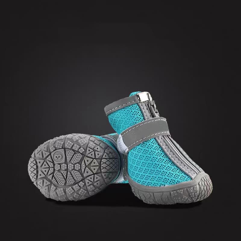 Sapatos De Malha Respirável Leve Com Zíper Para Animais De Estimação/Cachorros
