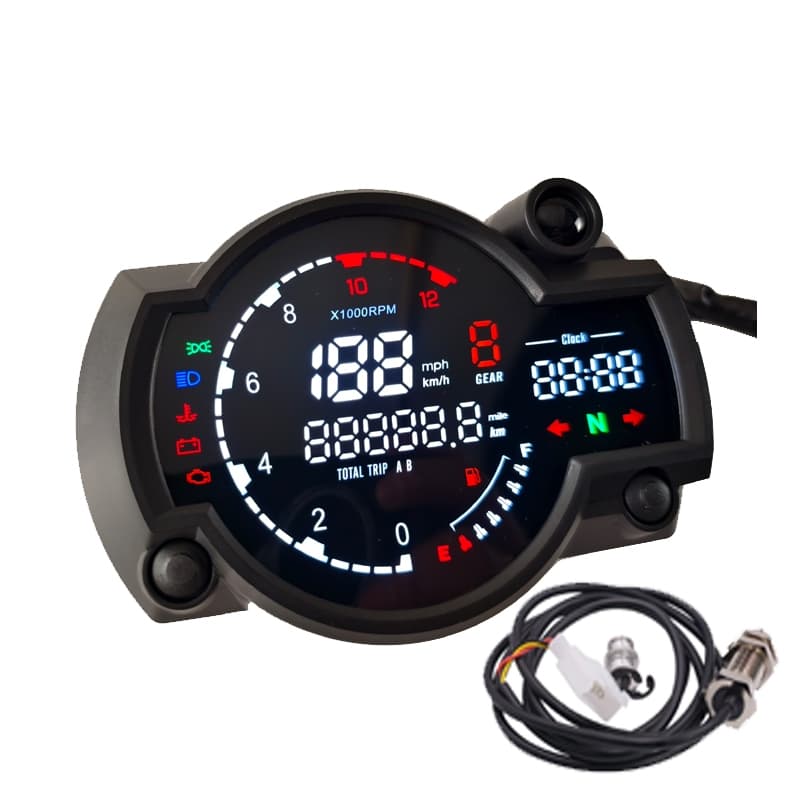 Atualização Do Painel De Instrumentos Odômetro RX2N Velocímetro digital universal LCD Da Motocicleta