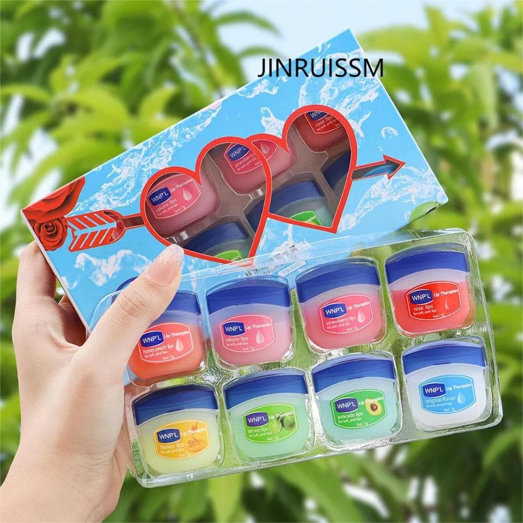 WNPL Ingredientes hidratação hidratante lábios máscara reparador lábios secos homens e mulheres desalinização lábios mel set JINRUISSM