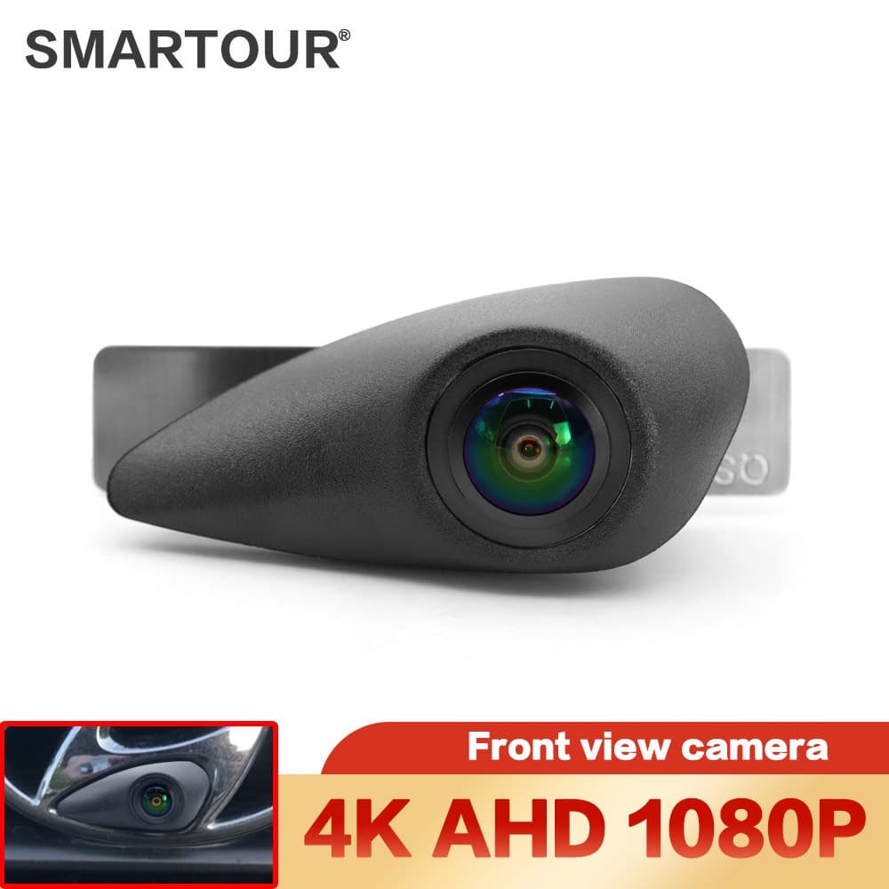 Câmera Para Veículo DVR CCD 4K AHD 1080P Emblema Do Logotipo HD De Visão Frontal Hyundai Elantra Verna Accent Tucson IX35 Santa Fe I20 I30 I40
