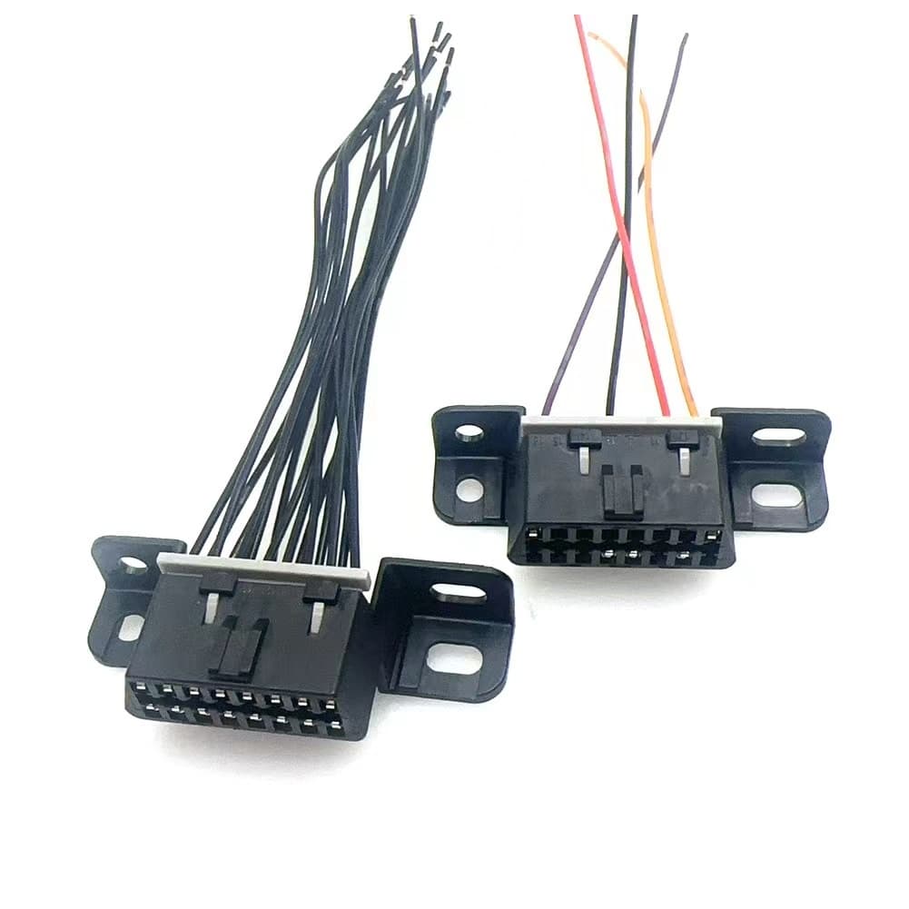 16 Pinos OBD2 OBD-II Tomada OBDII Interface De Diagnóstico Automotivo 2 Conector Fêmea