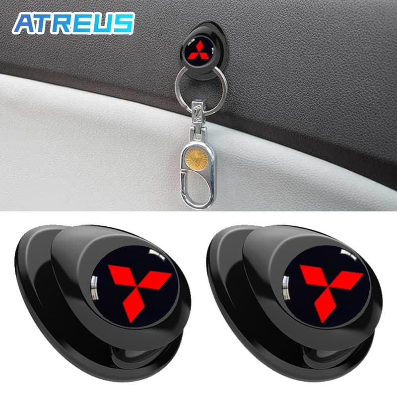 Mitsubishi Carro Gancho Multifuncional Mão Bolsa Cabide Mini Gancho Organizador Acessórios Interiores Para Mitsubishi Lancer Asx Pajero Full Outlander