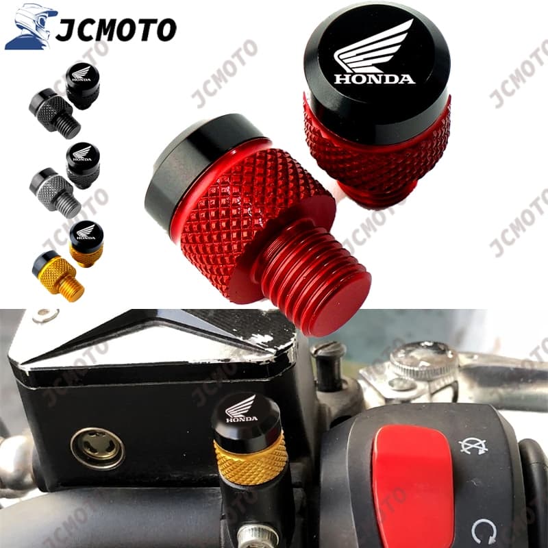 Para Honda CB 650R 1000R CB650R CB650F CB600F CB500X/F CB1100 CB1000R Motocicleta Tampões De Furo De Espelho CNC Tampa De Parafusos