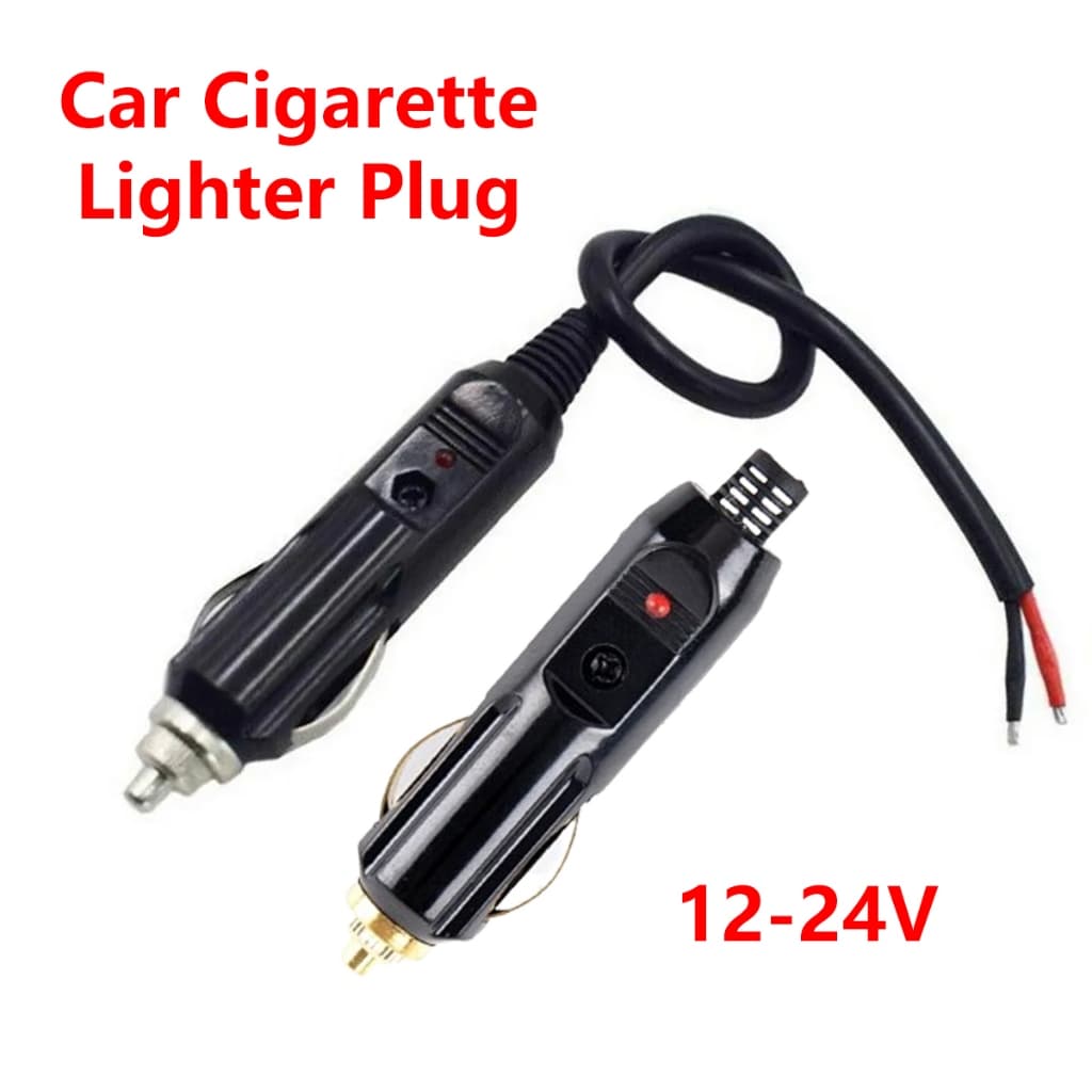 10A 15A Plug/Socket Para Isqueiro De Carro Com Cabo De Carregamento De Luz LED De Extensão 12V Adaptador De Energia De 24V