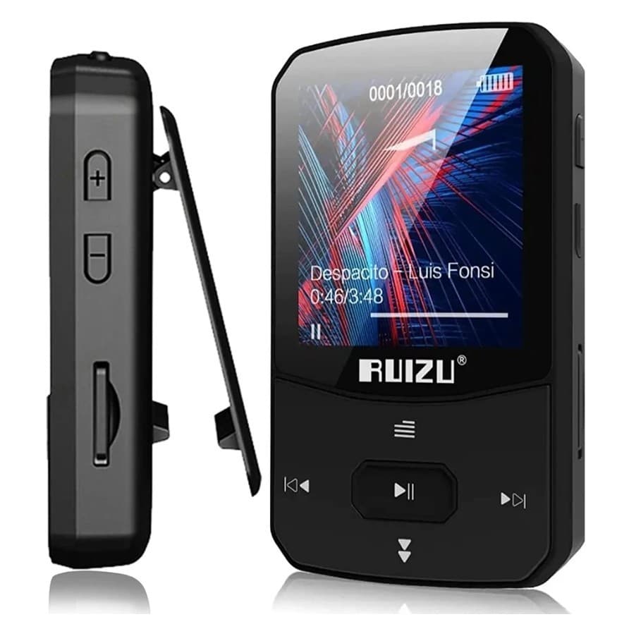 RUIZU X52 Bluetooth Sports MP3 Player Mini Clip Suporte Walkman Cartão TF FM Rádio Gravação EBook Pedômetro