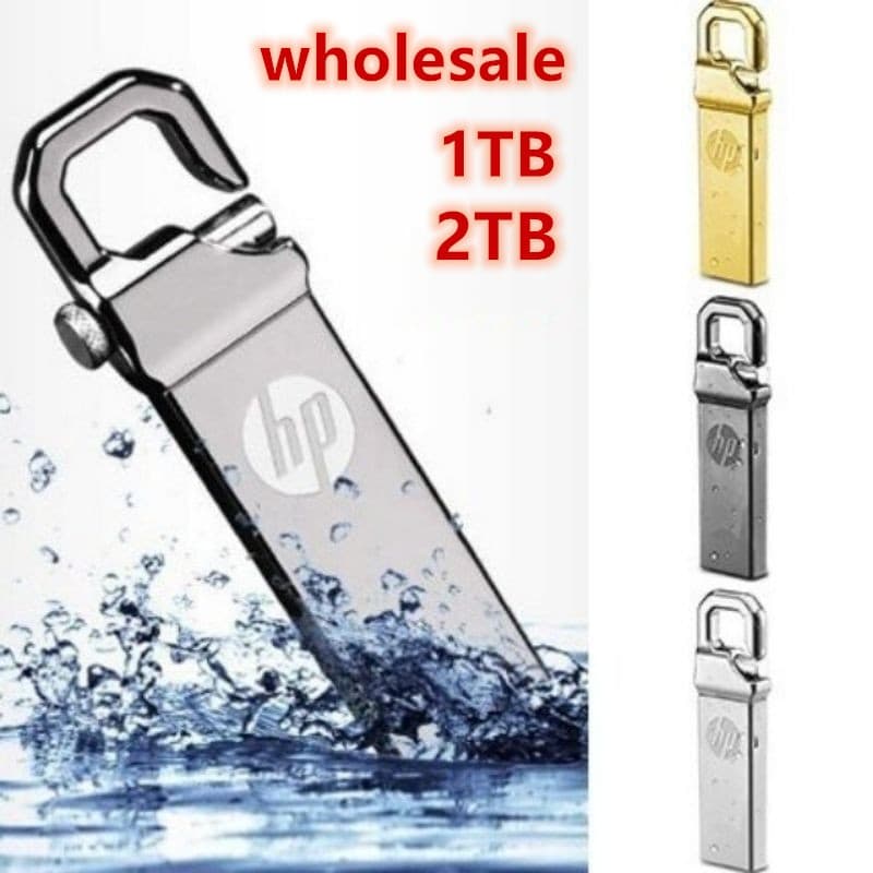 Unidade flash HP De 2 TB , USB De Alta Velocidade Resistente A metal Pendrive Para laptop