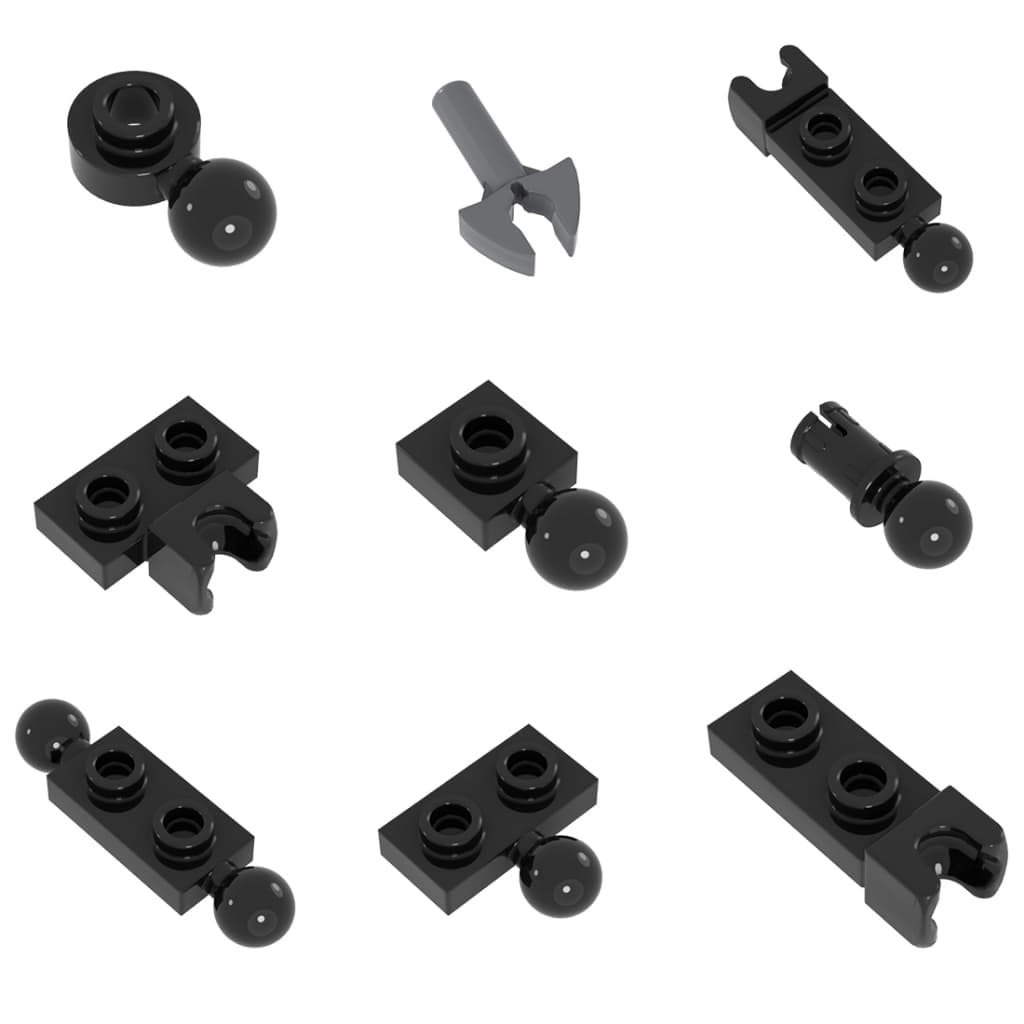 Conector De Esferas Robo MOC Blocos De Construção Peças Técnicas Furo horizontal Da Correia Pequena Junta base Esférica 14417 14418 14419 14704 22890 Brinquedos De Bricolagem