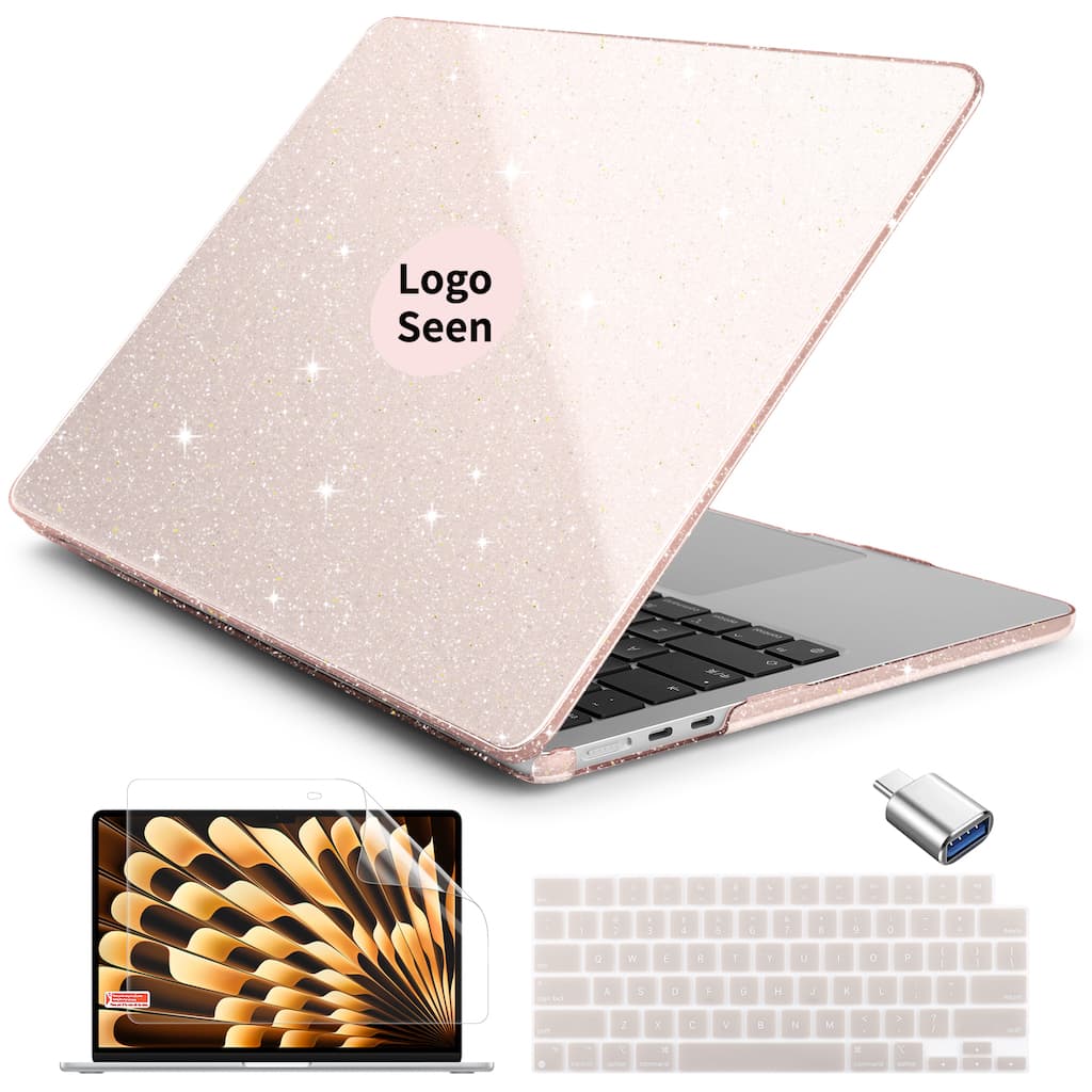 Capa Para 2024 MacBook Air 13 13.6 15 Polegadas Pro 13 14 16 M3/M2/M1 Chip Modelo A3113 A3114 A2941 A2681 A2337 A2179 A1