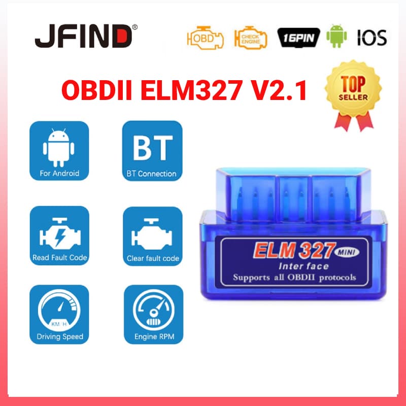 OBD 2 ELM327 V2.1 Para Android/IOS OBD2 Leitor De Código De Falha Automático Bluetooth OBDII 2 Carro ELM 327 Ferramentas De Diagnóstico Automotivo