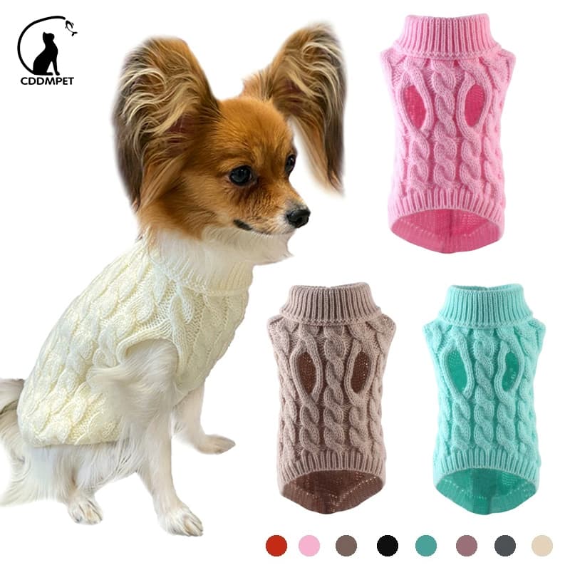 Roupa De Cachorro Suéter De Tricô Colete Para Cães Gatos Animal Camisola De Estimação Casaco