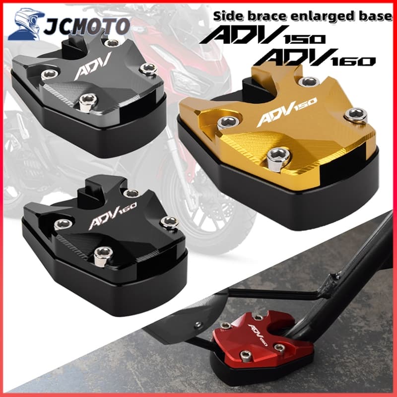 Para HONDA ADV 160 150 Sapatos De Suporte Lateral De Motos CNC Capa Único Almofada De Ampliação De Pés ADV160 ADV150 Modificado