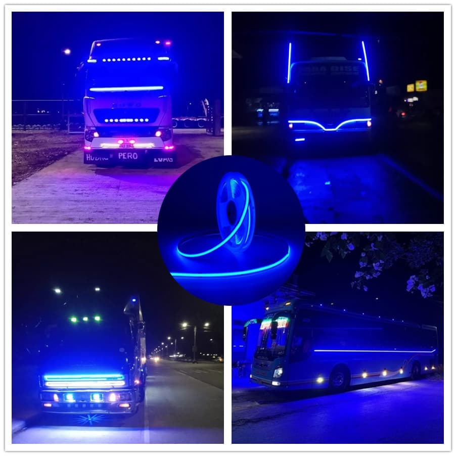 DC12V Fita LED 24V COB 320leds/m High Brightness Car Truck Lâmpada De Advertência Para Motocicleta (12 Cores Você Escolher)