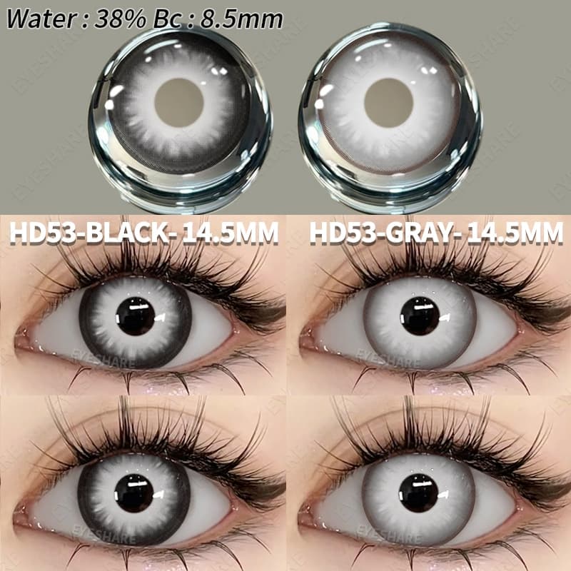 Eyeshare 1 Par Lentes De Contato Coloridas Novo Cosplay Com Lente Olho Cor Azul Uso Anual Maquiagem De Olhos De Beleza