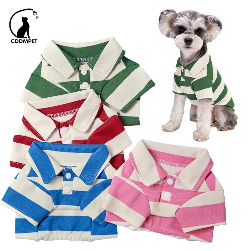 Camiseta Polo Roupa Cachorro Para Cães Pequenos E Médios Gato De Estimação Colete Yorkies Pug Casaco