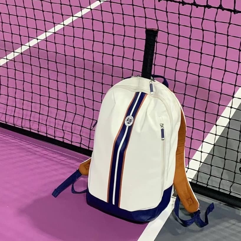 Wilson FrenchCo-Branded Saco de tênis profissional de grande capacidade Mochila esportiva multifuncional Mochila de