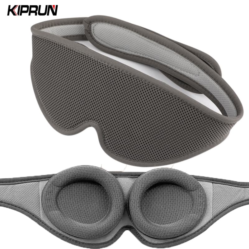 KIPRUN Máscara Para Dormir , Homens E Mulheres , 100 % Light Protection 3D Sleep Blocking Ajustável , Copos Os Olhos Substituíveis