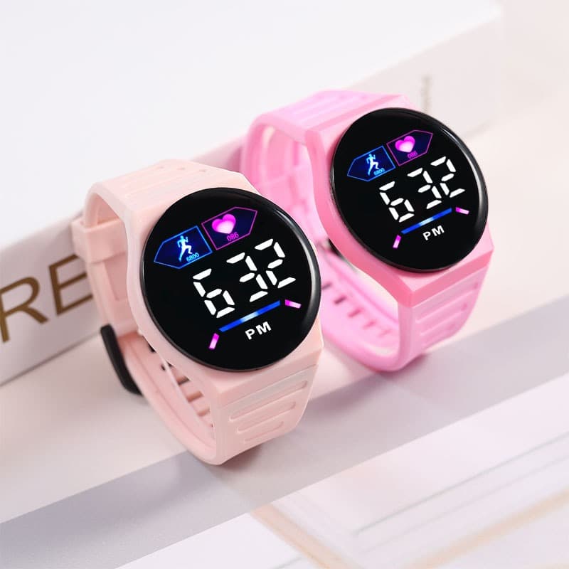 LED Crianças Relógio Nova Moda Menina J73 Princesa Modelo Tela De Toque Eletrônico À Prova Dwaterproof Água Digital Para